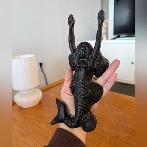 Mermaid Sculptured Vintage Cast Iron Boot Shoe Jack